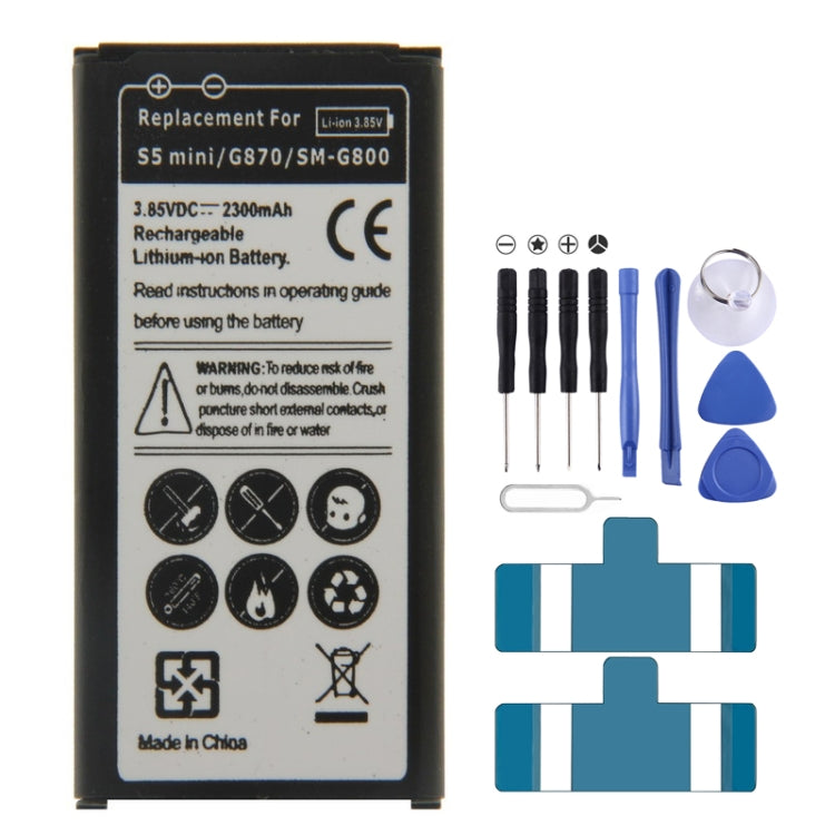 Batteria ricaricabile agli ioni di litio per Galaxy S5 mini, Neutral 2300mah Batteria ricaricabile agli ioni di litio per Galaxy S5 mini, Neutral 2300mah